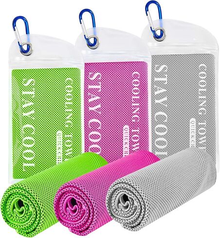 12 Pack Cooling Towels Bulk (47"x12") for Neck and Face, Ice Towel for Hot Weather, Soft Breathable Cold Towel, Microfiber Towel, Sweat Towel for Yoga, Sports, Workout, Running, Golf, Camping in Saudi Arabia