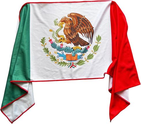 YongColer Mexican Flag Cooling Towel, Chilly Ice Running Golf Sports Gym Workout Towels for Neck Yoga, 12x40 inches in Saudi Arabia
