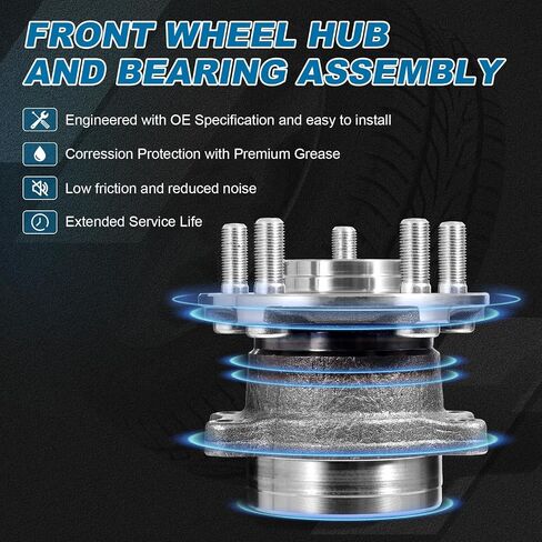 512518 Rear Driver ＆ Passenger Side Wheel Bearing and Hub Assembly Compatible with 2014-2018 Subaru Forester, 2016-2021 Crosstrek, 2012-2021 Impreza, 2013-2015 XV Crosstrek(2Pcs) in Saudi Arabia