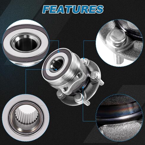 512518 Rear Driver ＆ Passenger Side Wheel Bearing and Hub Assembly Compatible with 2014-2018 Subaru Forester, 2016-2021 Crosstrek, 2012-2021 Impreza, 2013-2015 XV Crosstrek(2Pcs) in Saudi Arabia