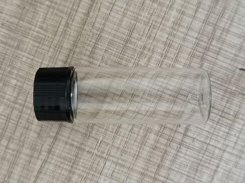 12 Pack Set Brown Screw Cap Glass Bottle Small Mini Empty Oil Vial (2ml) in Saudi Arabia