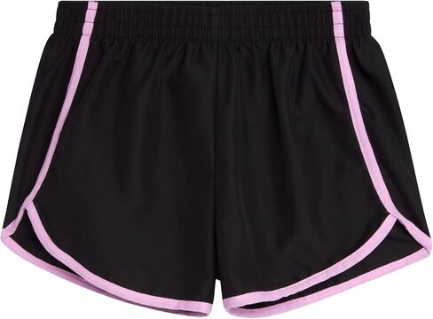 bebe Girls' Active Short Set - 4 Piece Fashion Tank Top and Woven Dolphin Gym Shorts - Cute Summer Outfit for Girls (7-12) in Saudi Arabia