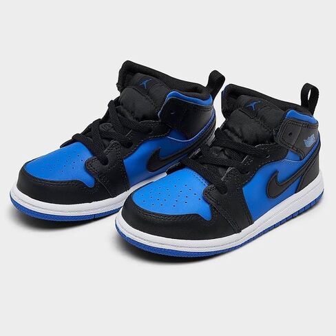 Toddler Jordan 1 Mid Black/Royal Blue-Black-White (DQ8425 042) TD - Size 6c in Saudi Arabia