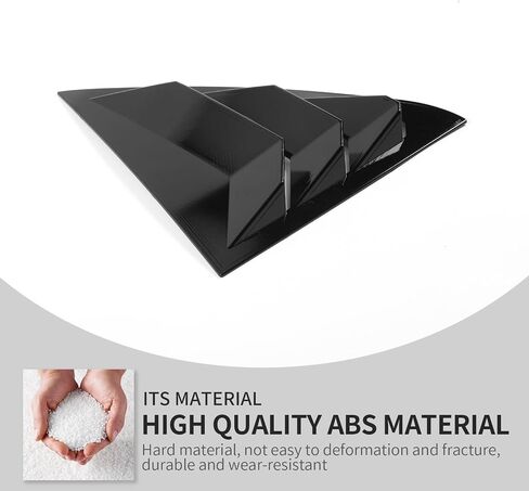 Linskip Window Louvers Trim Compatible with 2011-2023 Chrysler 300, Rear Door Quarter Air Vent Cover for 300 Exterior Accessories(Black) in Saudi Arabia