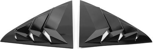 Linskip Window Louvers Trim Compatible with 2011-2023 Chrysler 300, Rear Door Quarter Air Vent Cover for 300 Exterior Accessories(Black) in Saudi Arabia
