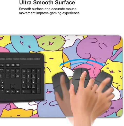 Pink Kawaii Girly Gaming Mouse Pad, Cute Long Extended XXL Desk Mat, Extra Large Mousepad Girl Keyboard Pads for Work Game Office Home, 35.4'' X 15.7'' in Saudi Arabia