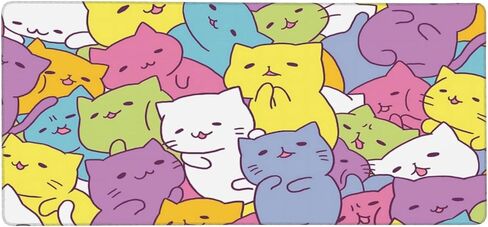 Pink Kawaii Girly Gaming Mouse Pad, Cute Long Extended XXL Desk Mat, Extra Large Mousepad Girl Keyboard Pads for Work Game Office Home, 35.4'' X 15.7'' in Saudi Arabia