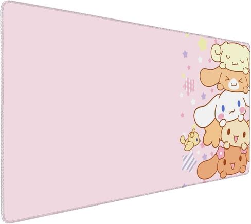 Pink Kawaii Girly Gaming Mouse Pad, Cute Long Extended XXL Desk Mat, Extra Large Mousepad Girl Keyboard Pads for Work Game Office Home, 35.4'' X 15.7'' in Saudi Arabia