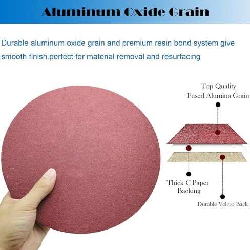 ماكينة صنفرة نصف قطرية 9 بوصة + 30 قطعة من أقراص الصنفرة، ماكينة صنفرة الحوائط الجافة اليدوية بخطاف وحلقة 9 بوصة لتنظيف وتلميع الجدران in Kuwait