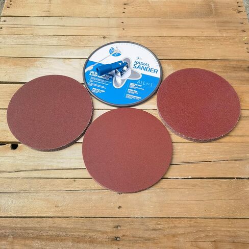 ماكينة صنفرة نصف قطرية 9 بوصة + 30 قطعة من أقراص الصنفرة، ماكينة صنفرة الحوائط الجافة اليدوية بخطاف وحلقة 9 بوصة لتنظيف وتلميع الجدران in Kuwait