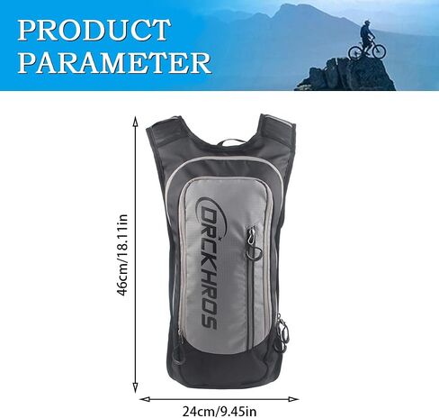Hydration Pack,Large Capacity Backpack,Lightweight Hydration Backpack for Men Women,Hydration Backpack with 2L Water Bladder for Hiking,Running,Cycling,Climbing,Camping in Saudi Arabia