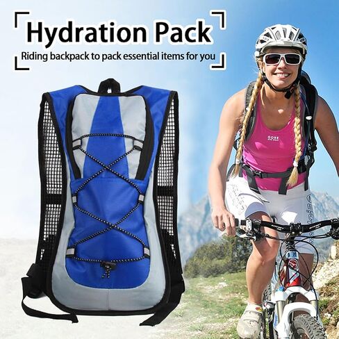 Hydration Pack,Large Capacity Backpack,Lightweight Hydration Backpack for Men Women,Hydration Backpack with 2L Water Bladder for Hiking,Running,Cycling,Climbing,Camping in Saudi Arabia