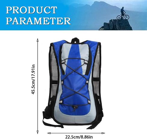 Hydration Pack,Large Capacity Backpack,Lightweight Hydration Backpack for Men Women,Hydration Backpack with 2L Water Bladder for Hiking,Running,Cycling,Climbing,Camping in Saudi Arabia
