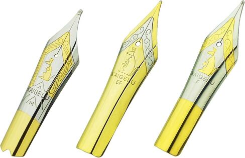 3 PCS Kaigelu Fountain Pen Nibs Spare EF/F/M Size, 6 Size in Saudi Arabia