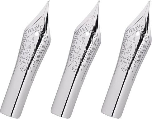 3 PCS Kaigelu Fountain Pen Nibs Spare EF/F/M Size, 6 Size in Saudi Arabia