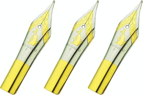 3 PCS Kaigelu Fountain Pen Nibs Spare EF/F/M Size, 6 Size in Saudi Arabia