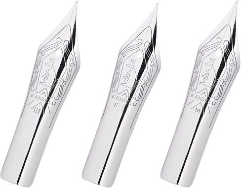 3 PCS Kaigelu Fountain Pen Nibs Spare EF/F/M Size, 6 Size in Saudi Arabia