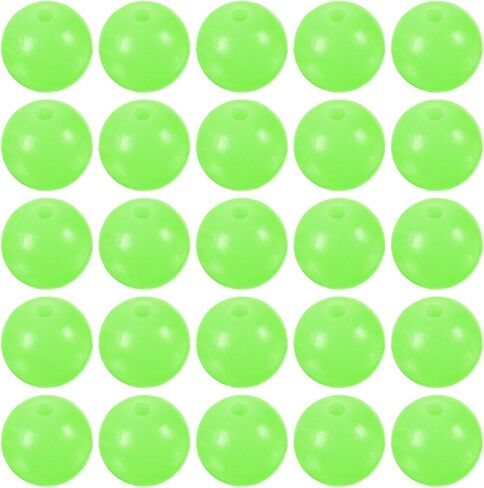 200 Pcs Glow Fishing Beads - Plastic Luminous Round Soft Bait Egg Lure Rigs Apply to Outdoor Tackle Tool (10mm, Green) in Saudi Arabia