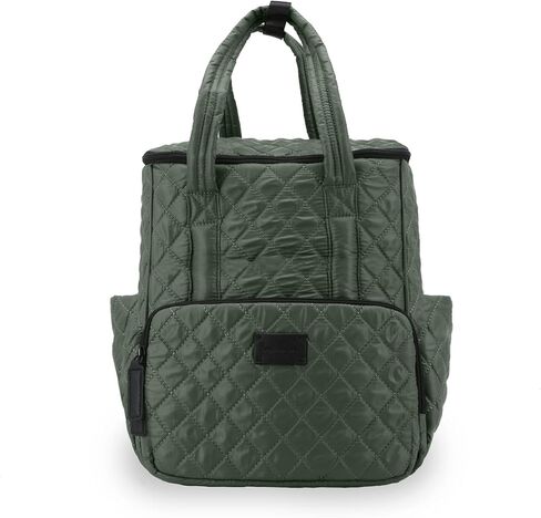 7AM London Baby Diaper Bag – Multifunctional Travel Backpack with Stroller Hooks & Adjustable Shoulder Straps, Baby Essentials, Water Repellent, With Diaper Changing Pad | (Evening Green) in Saudi Arabia