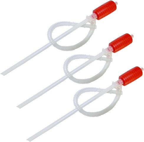 3 قطع مضخة سائلة كيميائية لشفط المياه اليدوية سيفون - لجزازات العشب والشاحنات وزيت الوقود والجازولين والديزل ومصاصة النقل اليدوية مضخة نقل الوقود in Kuwait