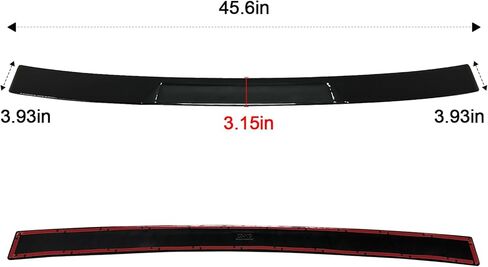 Roof Spoiler for 2023 Honda Accord Roof Spoiler Rear Back Window Spoiler Car Spoiler Wing for 2023 2024 Honda Accord 11th Ge Accessories,Black in Kuwait