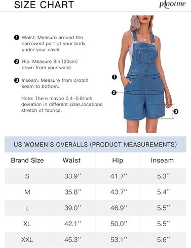 PLNOTME المرأة عارضة الدنيم وزرة الصيف قابل للتعديل حزام خمر مريلة Shortalls قصيرة رومبير مع جيوب in Kuwait