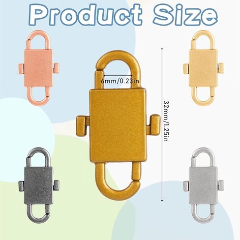 Abeillo 5PCS Zipper Locks Anti Theft, Zipper Clip Theft Deterrent, Newly Upgraded Zipper Puller Side-Opening Double-Button Zipper Lock Closed, Anti-Theft Zipper Clip for Backpacks Suitcases Purses in Kuwait