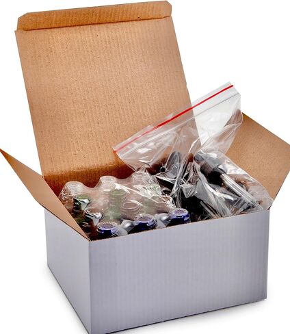 Vivaplex، 12، ألوان متنوعة، زجاجات زجاجية سعة 1 أونصة، مع قطارات زجاجية للعين in Kuwait