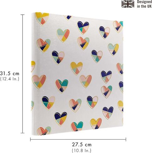 Pukka Pad, Bloom A4 Preloaded 3-Ring Binder – Includes Personal Details and Planner Pages – Comes Preloaded with 5-Part Dividers – Standard 3-Ring Mechanism - Black in Kuwait