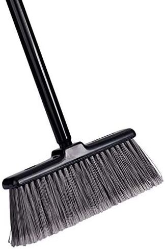 Fuller Brush Kitchen Broom with Clip-On Dustpan – Heavy Duty Floor Sweeper with Steel Handle & Fine Bristles - Dust Sweeping for Home/Kitchen & Warehouse Floors – Made in USA in Saudi Arabia