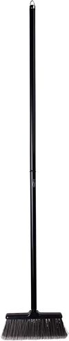 Fuller Brush Kitchen Broom with Clip-On Dustpan – Heavy Duty Floor Sweeper with Steel Handle & Fine Bristles - Dust Sweeping for Home/Kitchen & Warehouse Floors – Made in USA in Saudi Arabia