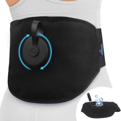 NEWGO Fillable Ice Pack for Back Pain Relief, Lower Back Ice Pack Wrap for Back Injuries Resuable, Cold Pack for Back Sciatic Nerve, Coccyx, Tailbone Pain in Saudi Arabia