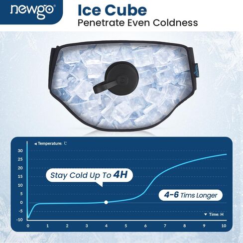 NEWGO Fillable Ice Pack for Back Pain Relief, Lower Back Ice Pack Wrap for Back Injuries Resuable, Cold Pack for Back Sciatic Nerve, Coccyx, Tailbone Pain in Saudi Arabia