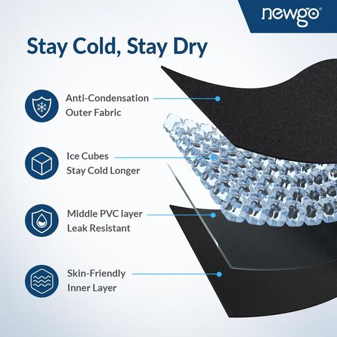 NEWGO Fillable Ice Pack for Back Pain Relief, Lower Back Ice Pack Wrap for Back Injuries Resuable, Cold Pack for Back Sciatic Nerve, Coccyx, Tailbone Pain in Saudi Arabia