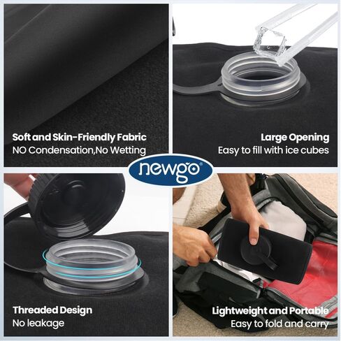 NEWGO Fillable Ice Pack for Back Pain Relief, Lower Back Ice Pack Wrap for Back Injuries Resuable, Cold Pack for Back Sciatic Nerve, Coccyx, Tailbone Pain in Saudi Arabia