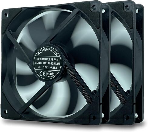 مراوح الكمبيوتر الشخصي مقاس 120 مم من PWM - مراوح علبة تبريد ذات 4 دبابيس مع 2700 دورة في الدقيقة بحد أقصى، ضوضاء منخفضة، مروحة تبريد عالية الأداء، أسود in Kuwait