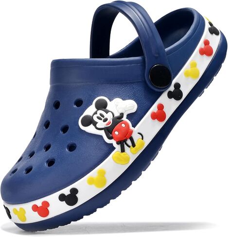 Children's Clogs Cute Cartoon Boys and Girls Garden Shoes Clogs Slippers Toddlers One-Foot Lightweight Beach Pool Sandals in Saudi Arabia