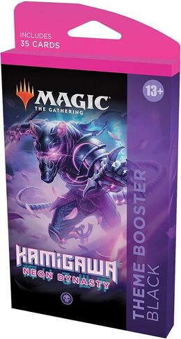 Magic: The Gathering Kamigawa Neon Dynasty Theme Booster - أسود in Kuwait