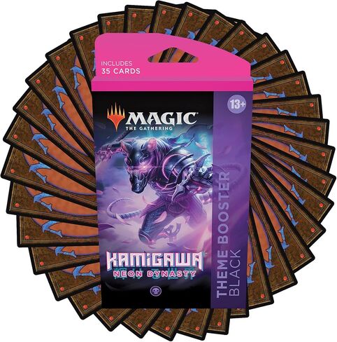 Magic: The Gathering Kamigawa Neon Dynasty Theme Booster - أسود in Kuwait