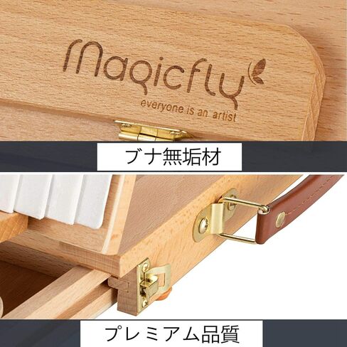 حامل الفن المحمول على سطح الطاولة من Magicfly للرسم، حامل حامل طاولة خشبي لسطح المكتب للرسم، الفنانين المبتدئين والطلاب البالغين، 5 قماش ولوحة طلاء واحدة، عيد الميلاد، هدية عيد ميلاد in Kuwait