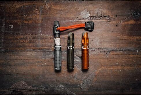 Exotac nanoSPARK Ultra-Compact Fire Starter with One-Handed Operation High-Spark Flint Wheel and Waterproof Storage Compartment Holds quickLIGHT Tinder and Up to 5 Replacement Flints in Kuwait