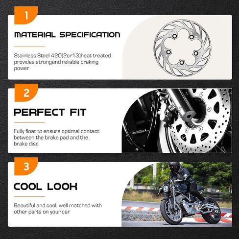 دوارات الفرامل الخلفية لسوزوكي GSXR 600 GSXR750 1997-2020/GSXR1000 2001-2016/SV1000 S/TL1000 R S/قرص فرامل من الفولاذ المقاوم للصدأ الدوار in Saudi Arabia