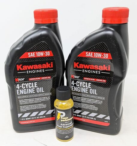 كاواساكي حزمة من 2 99969-6081 SAE 10W-30 4-Cycle زيت المحرك كوارت ومعالجة الوقود in Saudi Arabia
