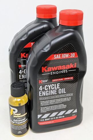 كاواساكي حزمة من 2 99969-6081 SAE 10W-30 4-Cycle زيت المحرك كوارت ومعالجة الوقود in Saudi Arabia