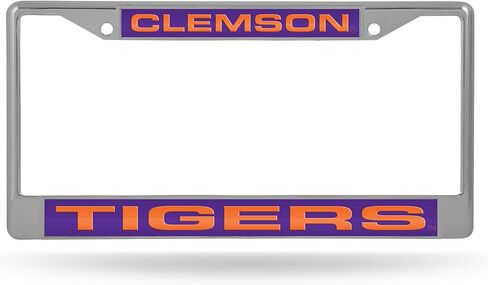 إطار ترخيص ليزر كروم بديل من Rico Industries NCAA Clemson Tigers مقاس 12 بوصة × 6 بوصة in Saudi Arabia