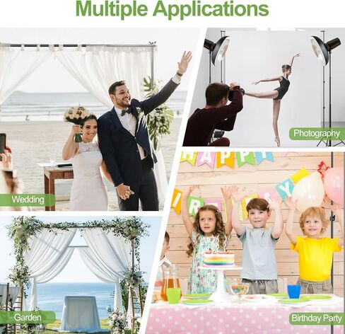 FUDESY Heavy Duty Backdrop Stand, 8.5x10ft Adjustable Photo Background Stand Support System Kit with Steel Base, Pipe and Drape Photography Backdrop Stand Kit for Parties Wedding Birthday in Kuwait