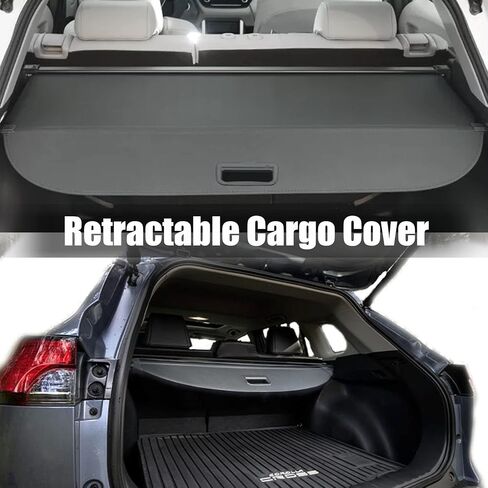 Cargo Cover for Toyota Corolla Cross 2022 2023 Accessories, Leather Retractable Luggage Trunk Cover Security Cover Shield Shade for Corolla Cross Accessories(Not for Corolla) in Saudi Arabia