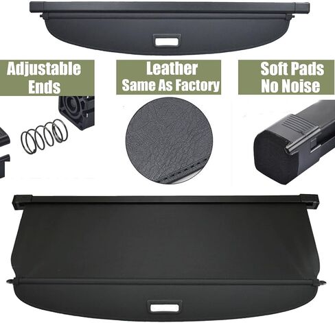 Cargo Cover for Toyota Corolla Cross 2022 2023 Accessories, Leather Retractable Luggage Trunk Cover Security Cover Shield Shade for Corolla Cross Accessories(Not for Corolla) in Saudi Arabia