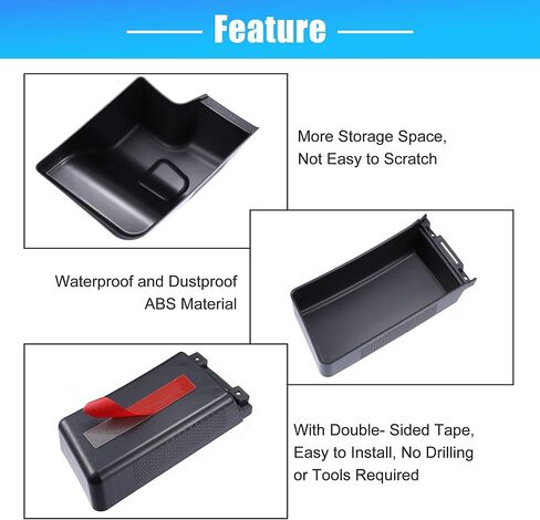 صندوق تخزين العجلة من X AUTOHAUX لسيارة Jeep Wrangler JL JLU 2018-2022، علبة تخزين منظم صندوق السيارة، صندوق جانبي للشحن الخلفي، صندوق توسيع البضائع، ملحقات السيارة الداخلية in Kuwait