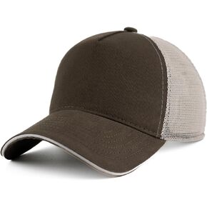 Trucker Hat, Cotton, 5 Panel Baseball Cap, Adjustable Closure, Mesh Back, Unisex Adult in Saudi Arabia